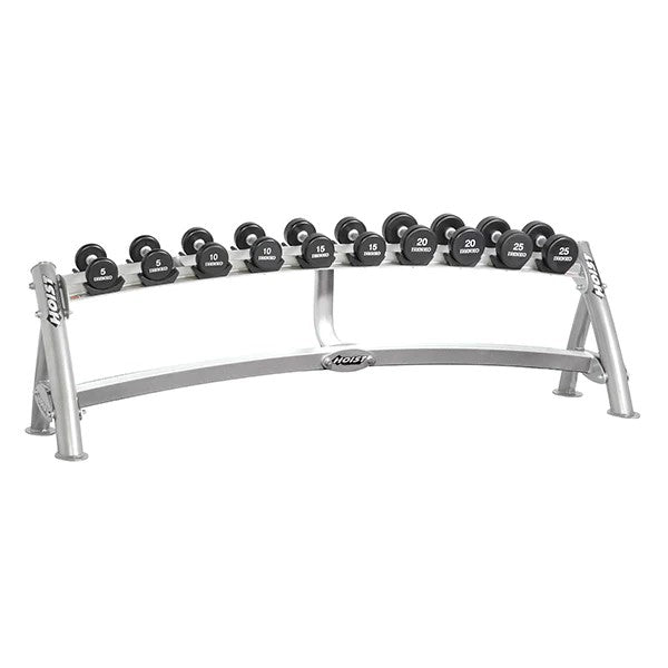 Hoist Fitness CF-3461-1-A 1-TIER HORIZONTAL DUMBBELL RACK (5 PAIRS)